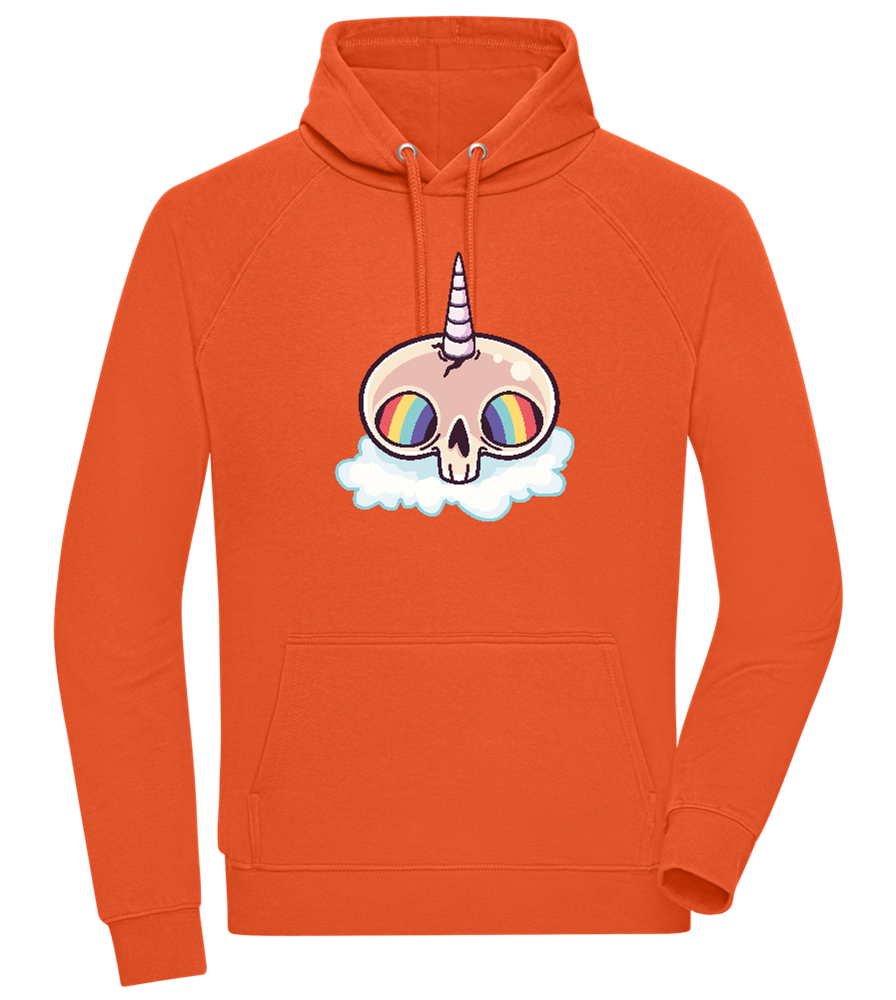 Unicorn Rainbow Design - Comfort unisex hoodie_BURNT ORANGE_front