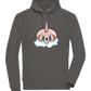 Unicorn Rainbow Design - Comfort unisex hoodie_CHARCOAL CHIN_front