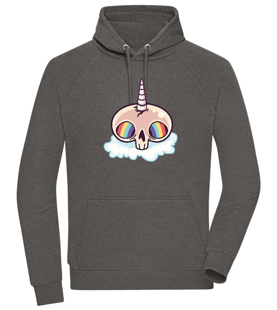 Unicorn Rainbow Design - Comfort unisex hoodie_CHARCOAL CHIN_front