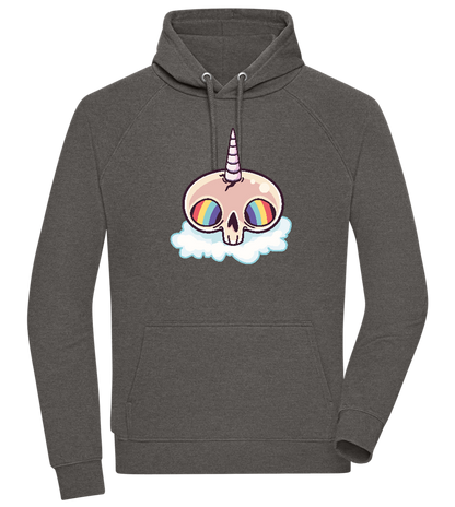 Unicorn Rainbow Design - Comfort unisex hoodie_CHARCOAL CHIN_front