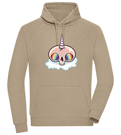 Unicorn Rainbow Design - Comfort unisex hoodie_KHAKI_front