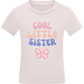 Cool Little Sister Butterfly Design - Comfort kids fitted t-shirt_LIGHT PINK_front