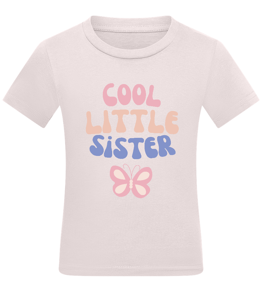 Cool Little Sister Butterfly Design - Comfort kids fitted t-shirt_LIGHT PINK_front