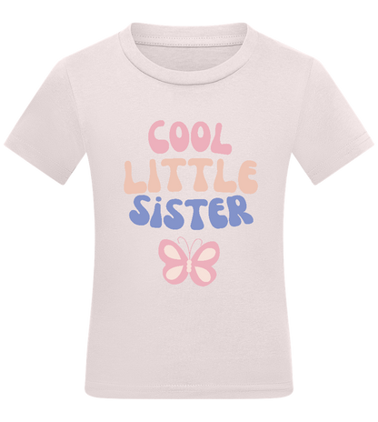 Cool Little Sister Butterfly Design - Comfort kids fitted t-shirt_LIGHT PINK_front