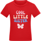 Cool Little Sister Butterfly Design - Comfort kids fitted t-shirt_RED_front