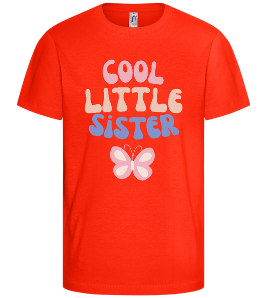 Cool Little Sister Butterfly Design - Comfort kids fitted t-shirt_RED_front