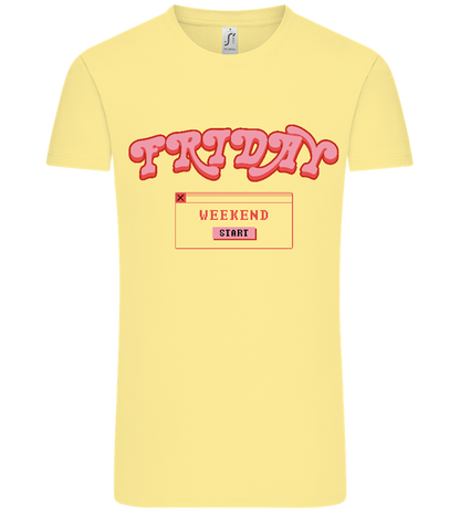 Friday Weekend Design - Comfort Unisex T-Shirt_AMARELO CLARO_front