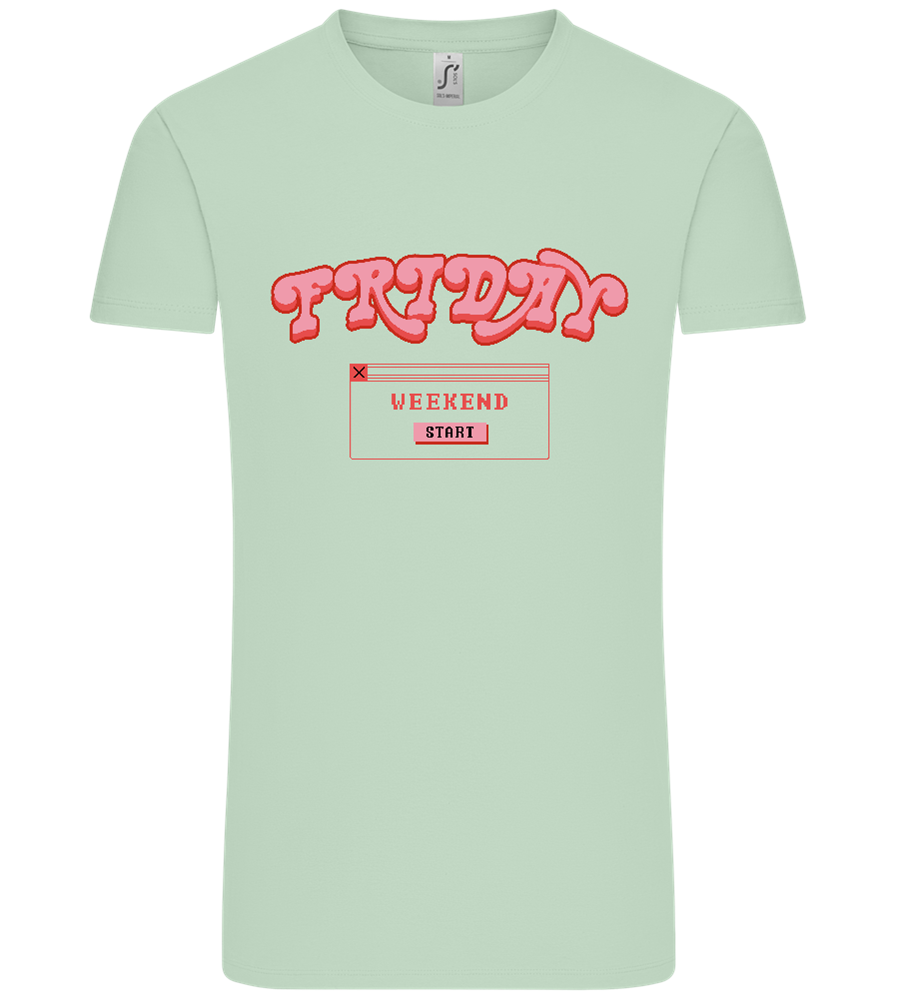 Friday Weekend Design - Comfort Unisex T-Shirt_ICE GREEN_front