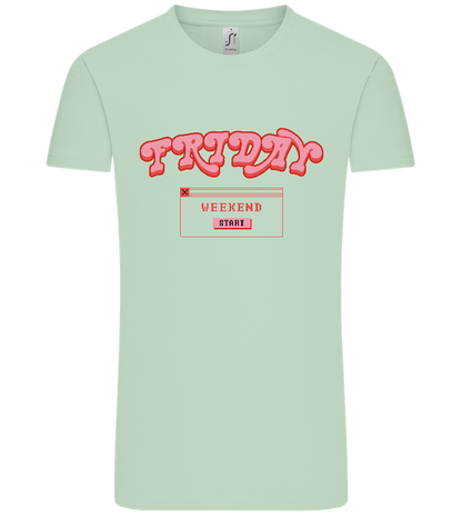 Friday Weekend Design - Comfort Unisex T-Shirt_ICE GREEN_front