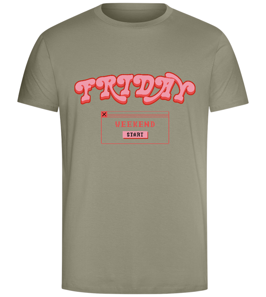 Friday Weekend Design - Comfort Unisex T-Shirt_KHAKI_front