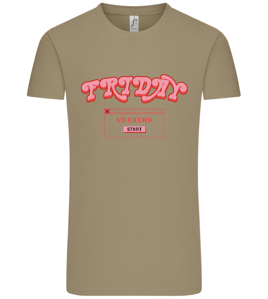 Friday Weekend Design - Comfort Unisex T-Shirt_KHAKI_front