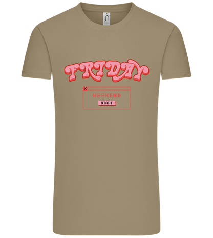 Friday Weekend Design - Comfort Unisex T-Shirt_KHAKI_front