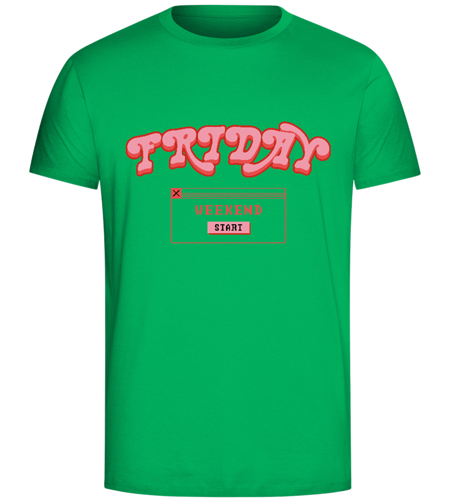 Friday Weekend Design - Comfort Unisex T-Shirt_SPRING GREEN_front