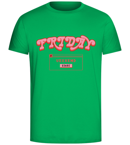 Friday Weekend Design - Comfort Unisex T-Shirt_SPRING GREEN_front