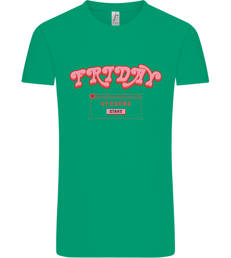 Friday Weekend Design - Comfort Unisex T-Shirt_SPRING GREEN_front