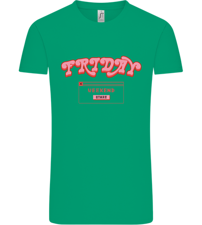 Friday Weekend Design - Comfort Unisex T-Shirt_SPRING GREEN_front