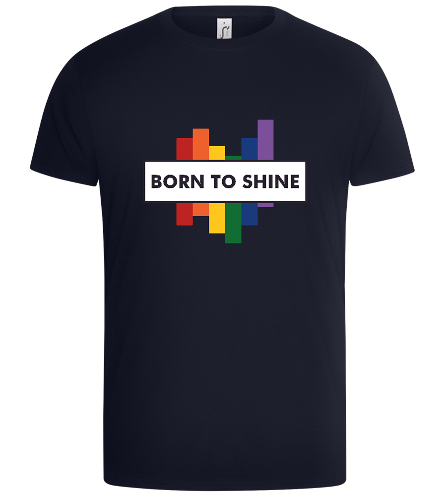 Born to Shine Design - Basic Unisex T-Shirt_FRENCH NAVY_front