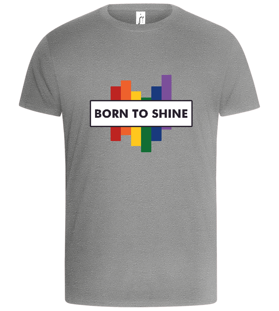 Born to Shine Design - Basic Unisex T-Shirt_ORION GREY_front