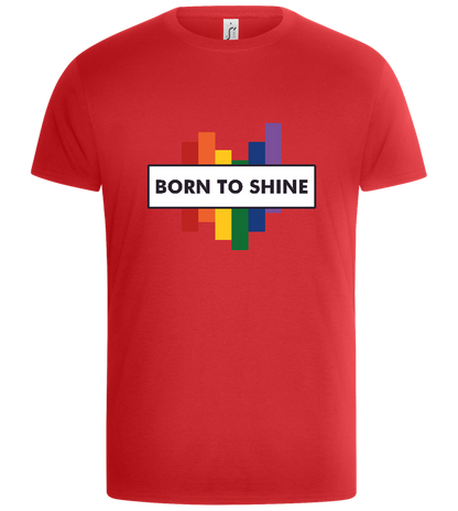 Born to Shine Design - Basic Unisex T-Shirt_RED_front