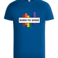 Born to Shine Design - Basic Unisex T-Shirt_ROYAL_front