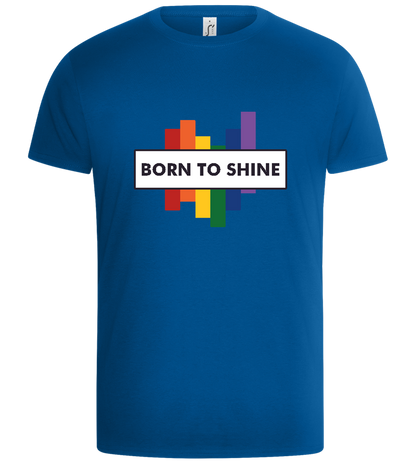 Born to Shine Design - Basic Unisex T-Shirt_ROYAL_front