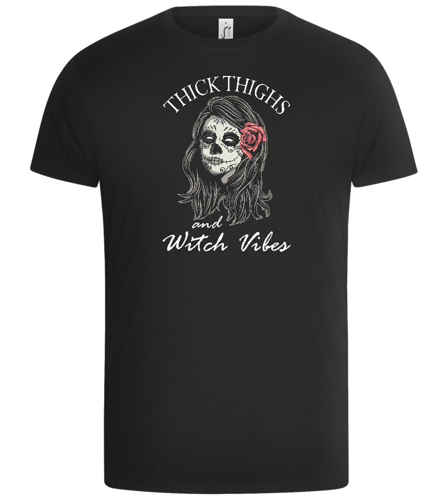 Witch Vibes Design - Basic Unisex T-Shirt_DEEP BLACK_front