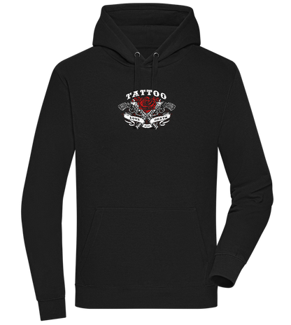 Tattoo Love Death Design - Premium unisex hoodie_BLACK_front