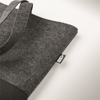 RPET Felt Shopping Bag with Coloured Base_STONE GREY_DETAILEDIMAGE_back_1