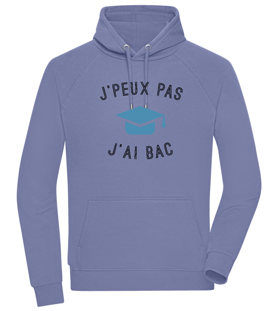 J'peux Pas J'ai Bac Design - Comfort unisex hoodie_BLUE_front