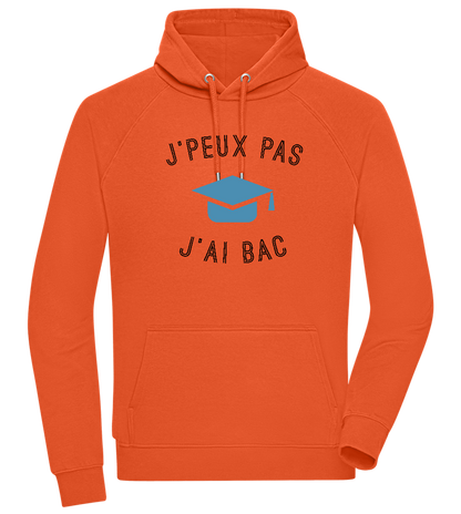 J'peux Pas J'ai Bac Design - Comfort unisex hoodie_BURNT ORANGE_front