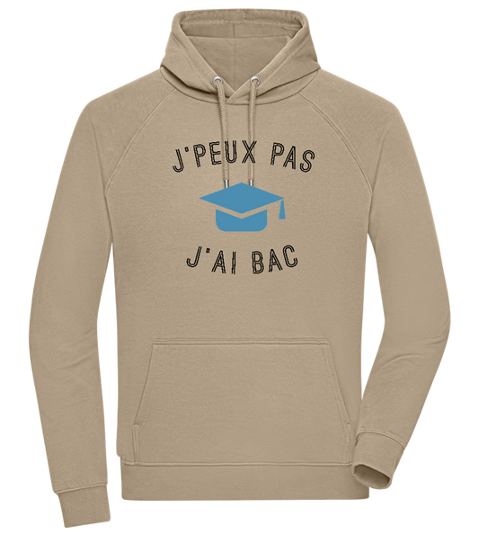 J'peux Pas J'ai Bac Design - Comfort unisex hoodie_KHAKI_front