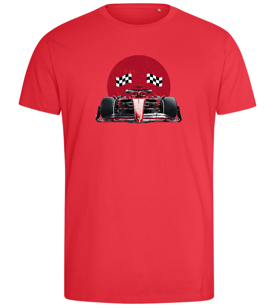 Speed Demon Design - Comfort men's fitted t-shirt_BRIGHT RED_front