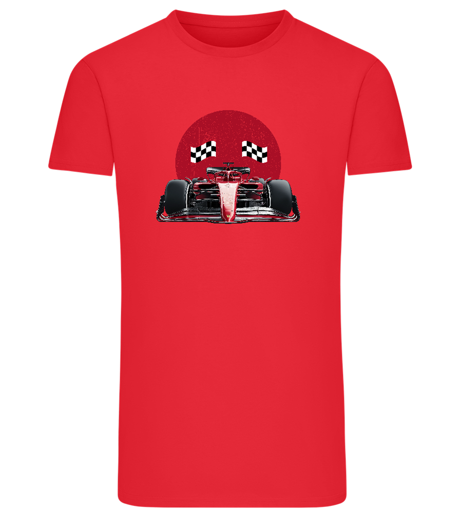 Speed Demon Design - Comfort men's fitted t-shirt_BRIGHT RED_front