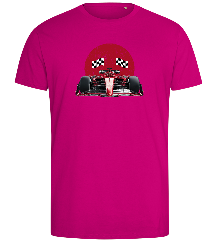 Speed Demon Design - Comfort men's fitted t-shirt_FUCHSIA_front