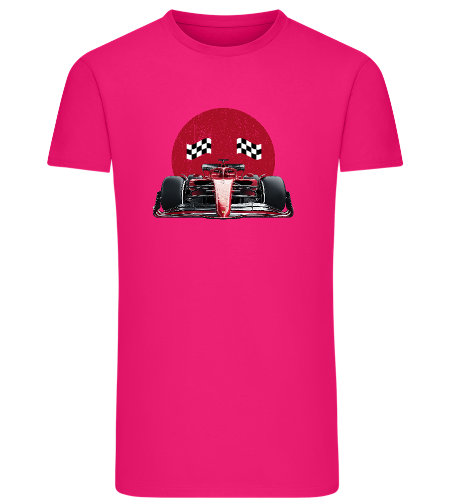 Speed Demon Design - Comfort men's fitted t-shirt_FUCHSIA_front