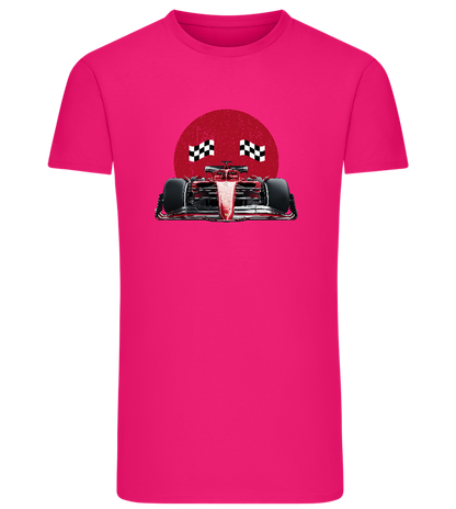 Speed Demon Design - Comfort men's fitted t-shirt_FUCHSIA_front