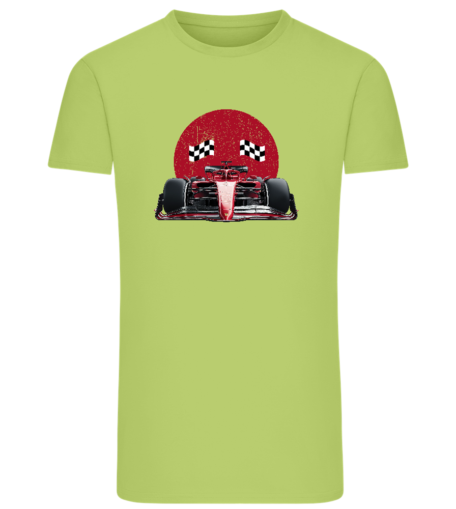 Speed Demon Design - Comfort men's fitted t-shirt_GREEN APPLE_front