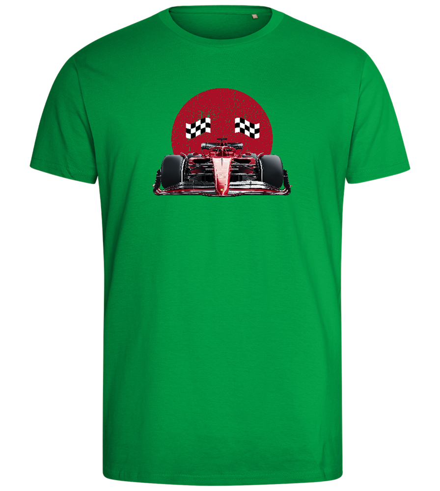 Speed Demon Design - Comfort men's fitted t-shirt_MEADOW GREEN_front