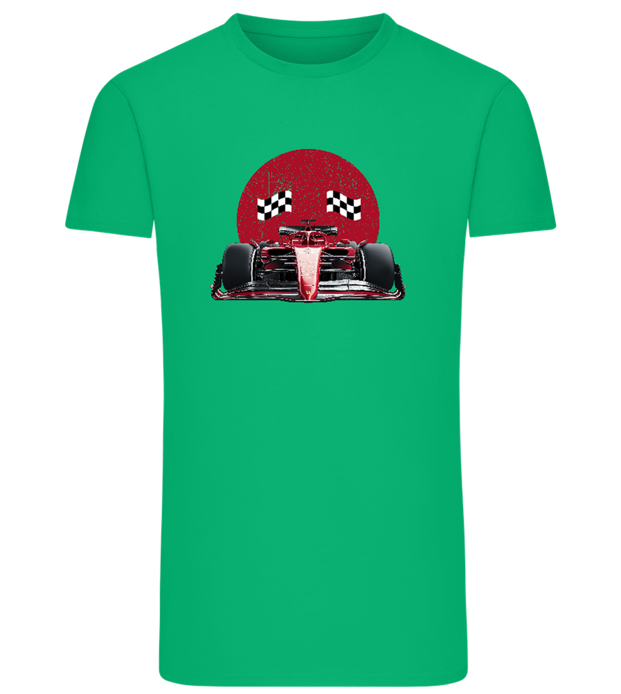 Speed Demon Design - Comfort men's fitted t-shirt_MEADOW GREEN_front