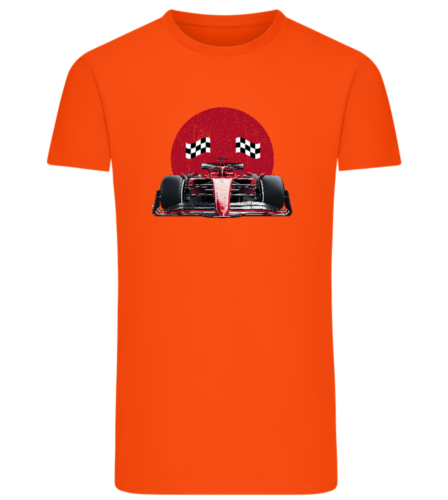 Speed Demon Design - Comfort men's fitted t-shirt_ORANGE_front