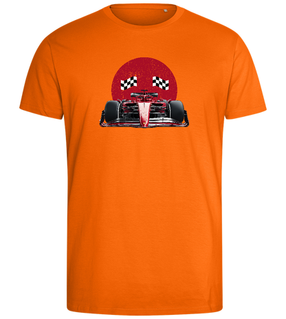 Speed Demon Design - Comfort men's fitted t-shirt_ORANGE_front