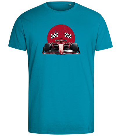 Speed Demon Design - Comfort men's fitted t-shirt_TURQUOISE_front