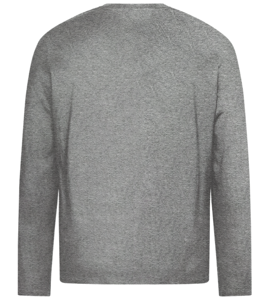 Whiskey Glass Design - Premium men's long sleeve t-shirt_ORION GREY_back