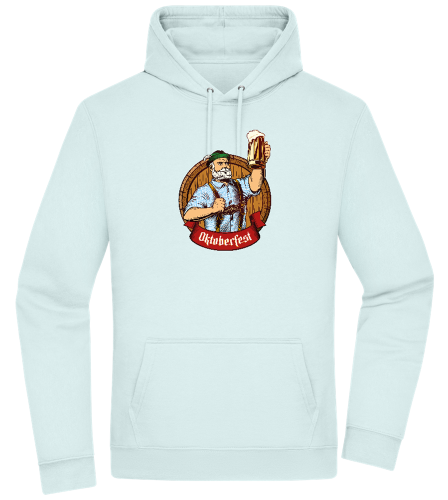 Oktoberfest Man Design - Premium Essential Unisex Hoodie_ARCTIC BLUE_front