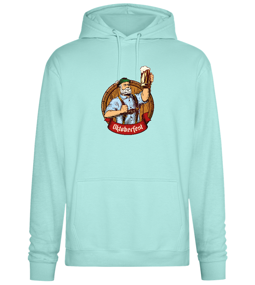 Oktoberfest Man Design - Premium Essential Unisex Hoodie_ARCTIC BLUE_front