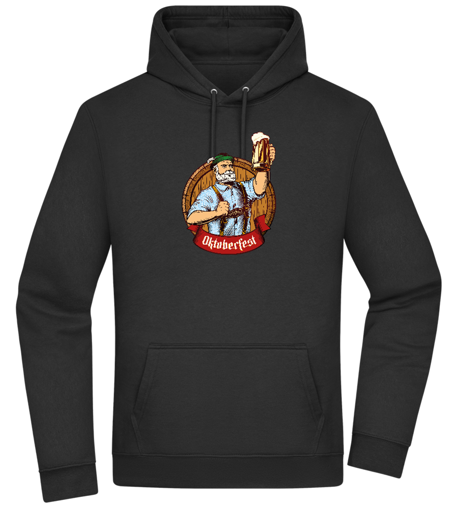 Oktoberfest Man Design - Premium Essential Unisex Hoodie_BLACK_front