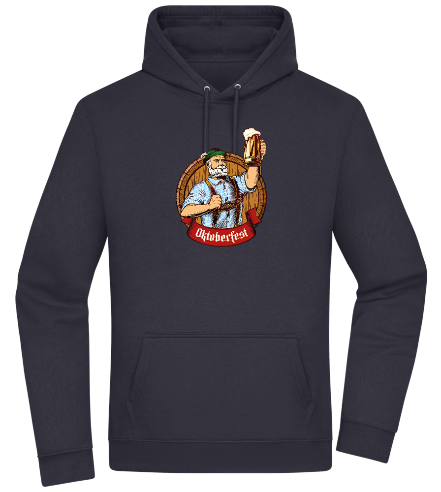 Oktoberfest Man Design - Premium Essential Unisex Hoodie_FRENCH NAVY_front