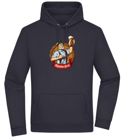 Oktoberfest Man Design - Premium Essential Unisex Hoodie_FRENCH NAVY_front