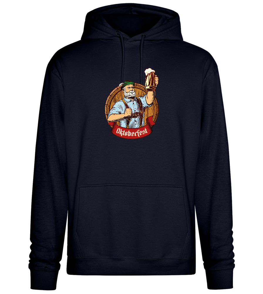 Oktoberfest Man Design - Premium Essential Unisex Hoodie_FRENCH NAVY_front