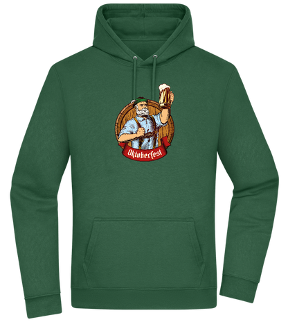 Oktoberfest Man Design - Premium Essential Unisex Hoodie_GREEN BOTTLE_front